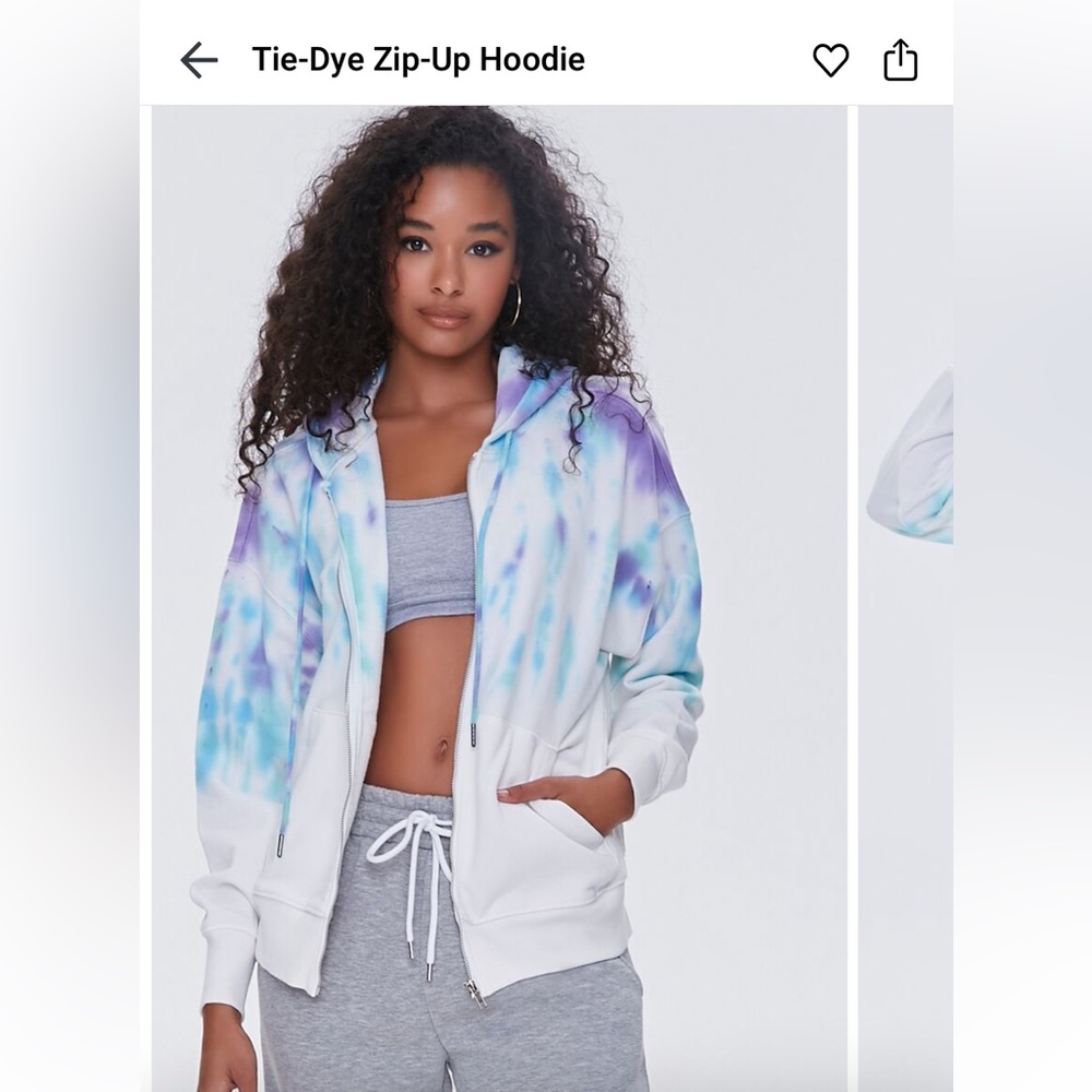 IN SEARCH OF: forever21 tie dye French terry hoodie